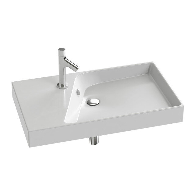 Изображение товара Раковина Jacob Delafon Rythmik EXO112-00 80x46 см из фарфора для ванной комнаты