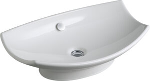 Изображение товара Раковина Jacob Delafon Leaf E1186-00 60x38 см с переливом, угловая установка