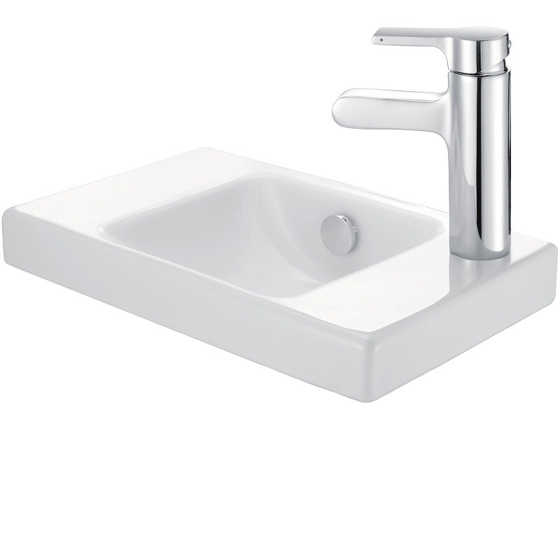 Изображение товара Раковина Jacob Delafon Odeon Up E4799G-00, 40x25 см, правая, белая, фарфор