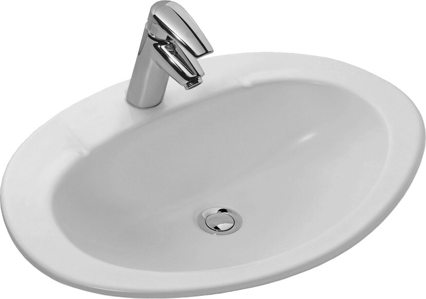 Изображение товара Раковина Jacob Delafon Ovale E1273-00, 63 х 48 см, врезная