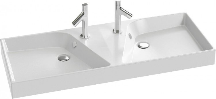 Изображение товара Двойная подвесная раковина-столешница Jacob Delafon Rythmik EXM112-00