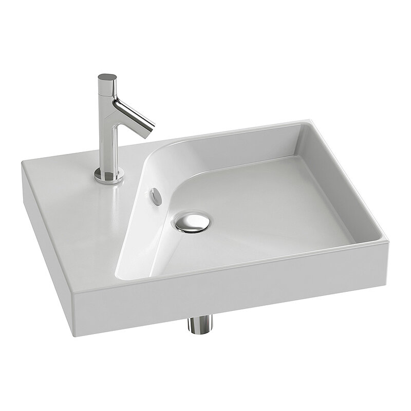 Изображение товара Подвесная раковина-столешница Jacob Delafon Rythmik EXQ112-00 60x46 см белая