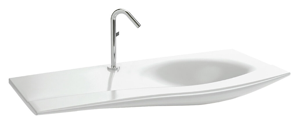 Изображение товара Stillness E1292-09-00: раковина 120×52 см, 1 отверстие, подвесная на пьедестале