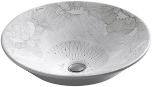 Изображение товара Раковина Kohler Empress Bouquet K-14223-SMC-0 угловая круглая белая