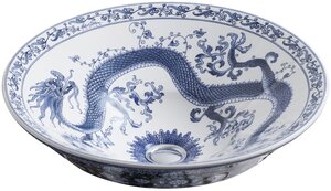 Изображение товара Круглая подвесная раковина Kohler Imperial Blue Conical ø 41,3 см