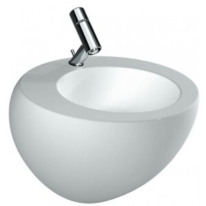 Изображение товара Раковина Laufen Alessi One с полупостаментом 520x525 мм белая для ванной и кухни