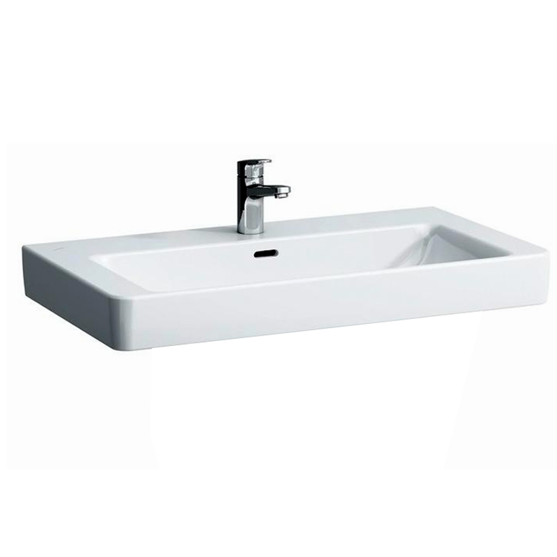 Изображение товара Раковина Laufen Pro S 85x46 см белая прямоугольная для ванной угловая