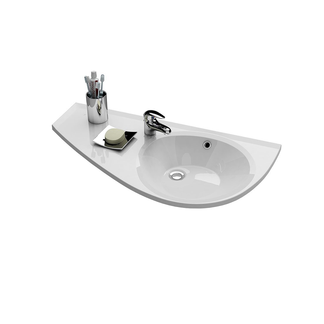 Изображение товара Раковина Ravak Avocado 85х45 см белая левая/правая Изображение товара Раковина Ravak Avocado 85х45 см белая левая/правая
