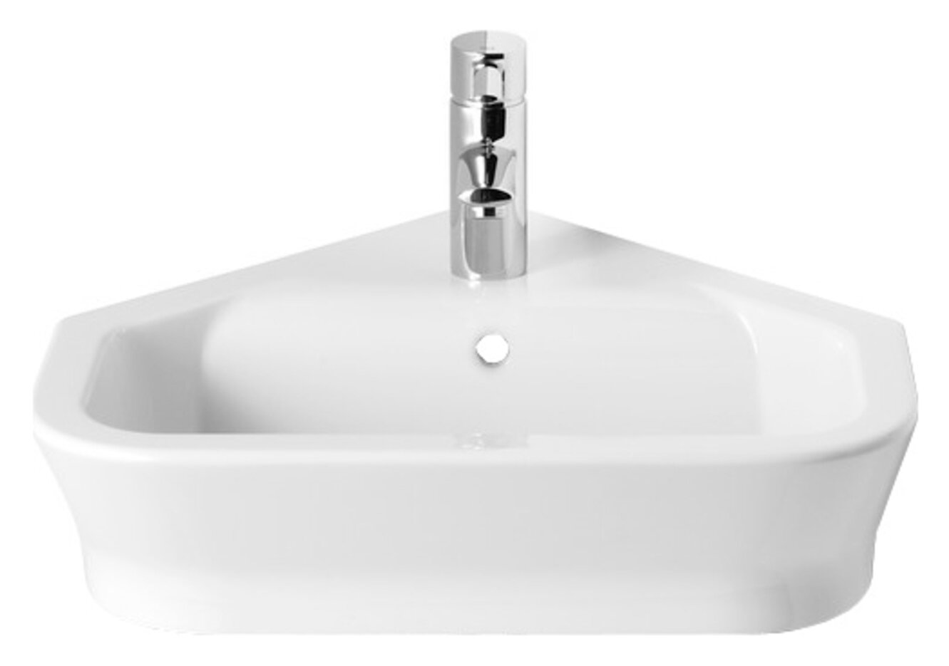 Изображение товара Раковина Roca Gap 32747R000 Угловая подвесная 48x48 см