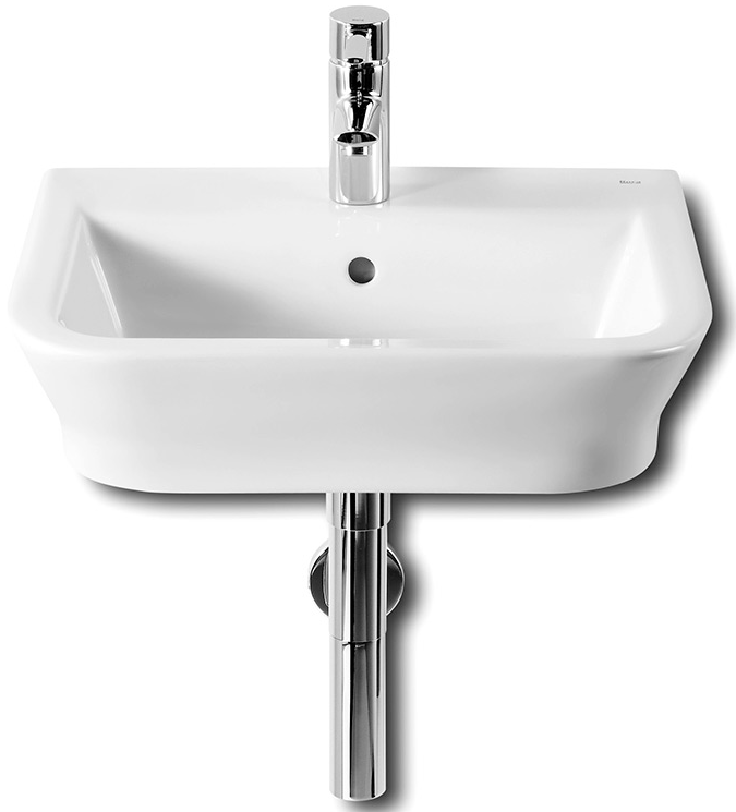 Изображение товара Раковина Roca Gap 327476000 50x42 см прямоугольная белая с отверстием под смеситель