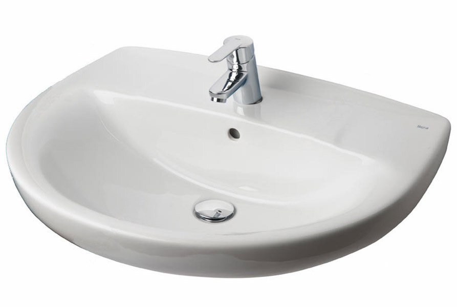 Изображение товара Раковина Roca Victoria 732739300Y 56 х 46 см белая для угловой установки