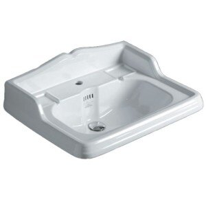 Изображение товара Раковина Simas Arcade AR834bi*1 белая с переливом 73x54 см
