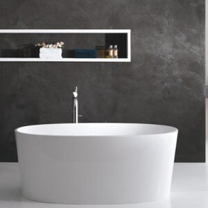 Изображение товара Раковина Victoria&Albert IOS 80 из quarrycast, белая, овальная, без отверстия