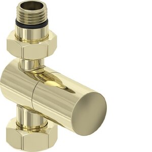 Изображение товара Вентиль Сунержа прямой цилиндр G 1/2 3/4 дюйма нержавеющая сталь шампань