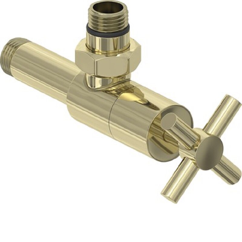 Изображение товара Вентиль Сунержа угол. G 1/2"НР×G 3/4"НР, шампань, нержавеющая сталь