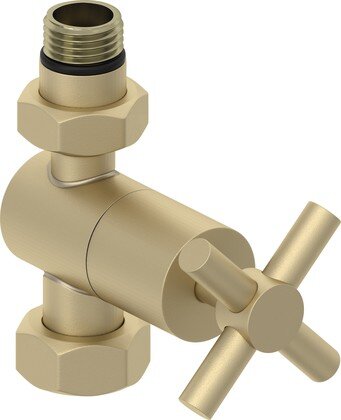 Изображение товара Вентиль Сунержа G 1/2 НР G 3/4 НР для полотенцесушителей нержавеющая сталь