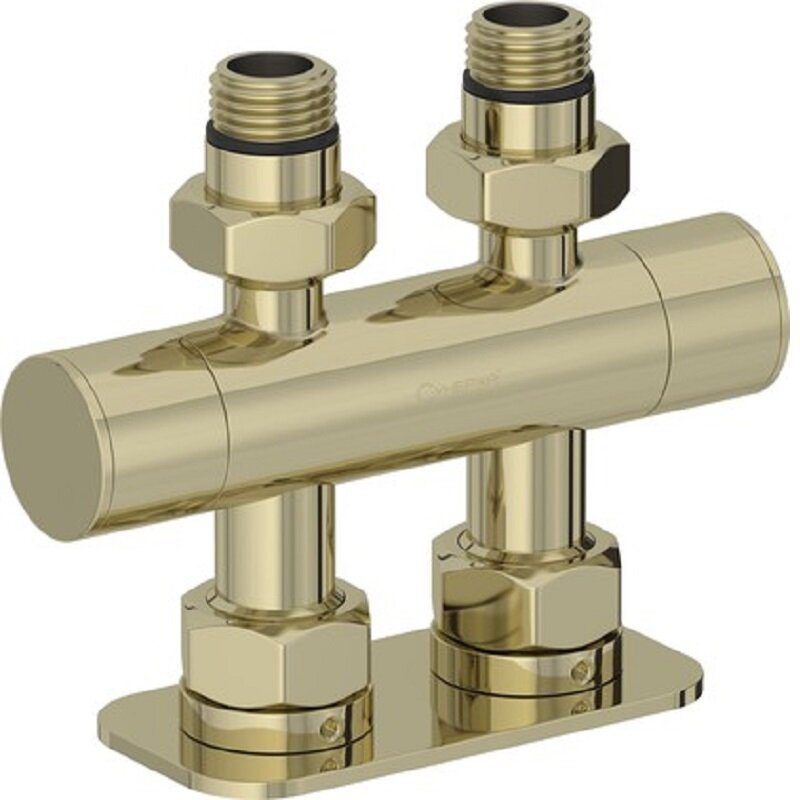 Изображение товара Вентиль прямой Сунержа EU50 2 х НР G 3/4 дюйма, шампань, нержавейка