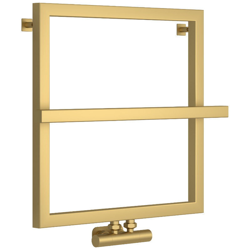 Изображение товара Полотенцесушитель водяной Сунержа Штиль EU50+, 60x60 см, матовое золото