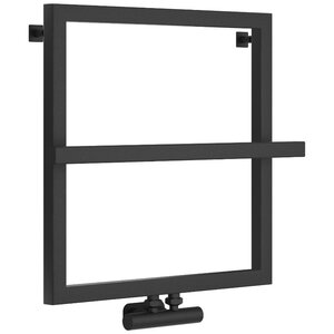 Изображение товара Полотенцесушитель водяной Сунержа Штиль EU50+, высота 60 см, ширина 60 см, цвет темный титан муар, 15-0256-5353