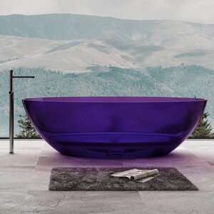 Изображение товара Прозрачная ванна Abber Kristall 180 х 85 см, фиолетовая, AT9702Amethyst