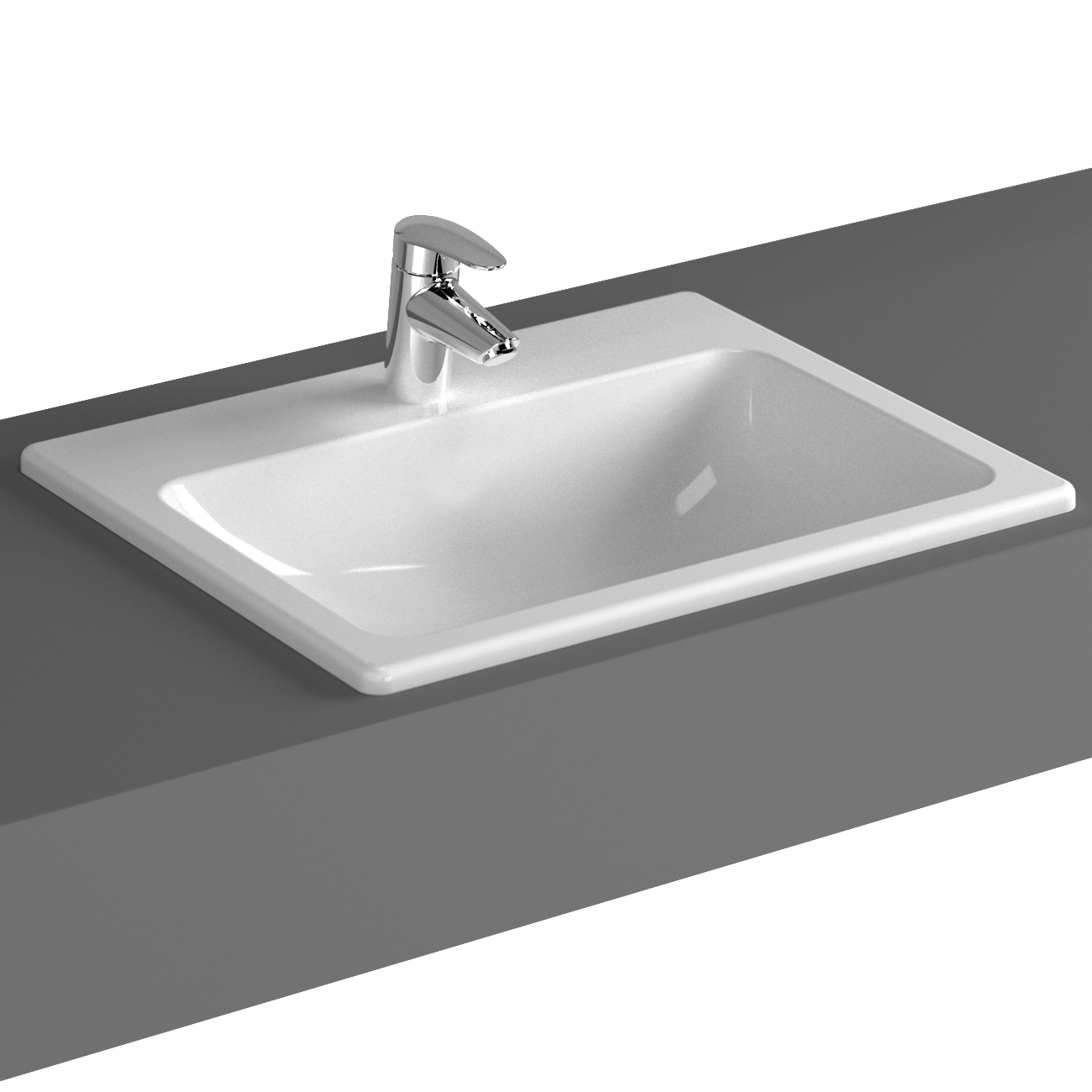 Изображение товара Раковина Vitra S20 55 см, накладная, белый, 5465B003-0001
