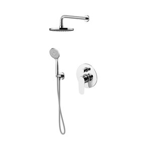 Изображение товара Душевая система Gattoni H2Omix KTH715/PDC01000, верхний душ 25 см, хром, Италия