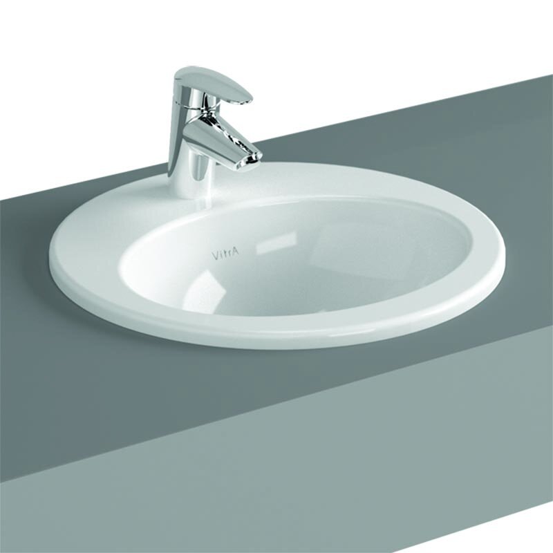 Изображение товара Раковина Vitra S20 42,5 см накладная из фарфора белая 5466B003-0001