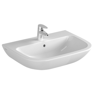 Изображение товара Раковина Vitra S20 60 см белая подвесная из фарфора для ванной комнаты
