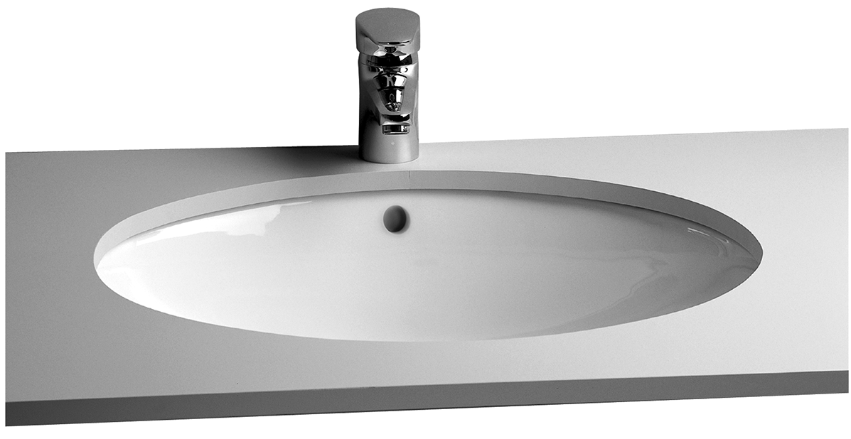 Изображение товара Раковина Vitra Arkitekt 6069B003-0012 52 см, встраиваемая снизу, белый