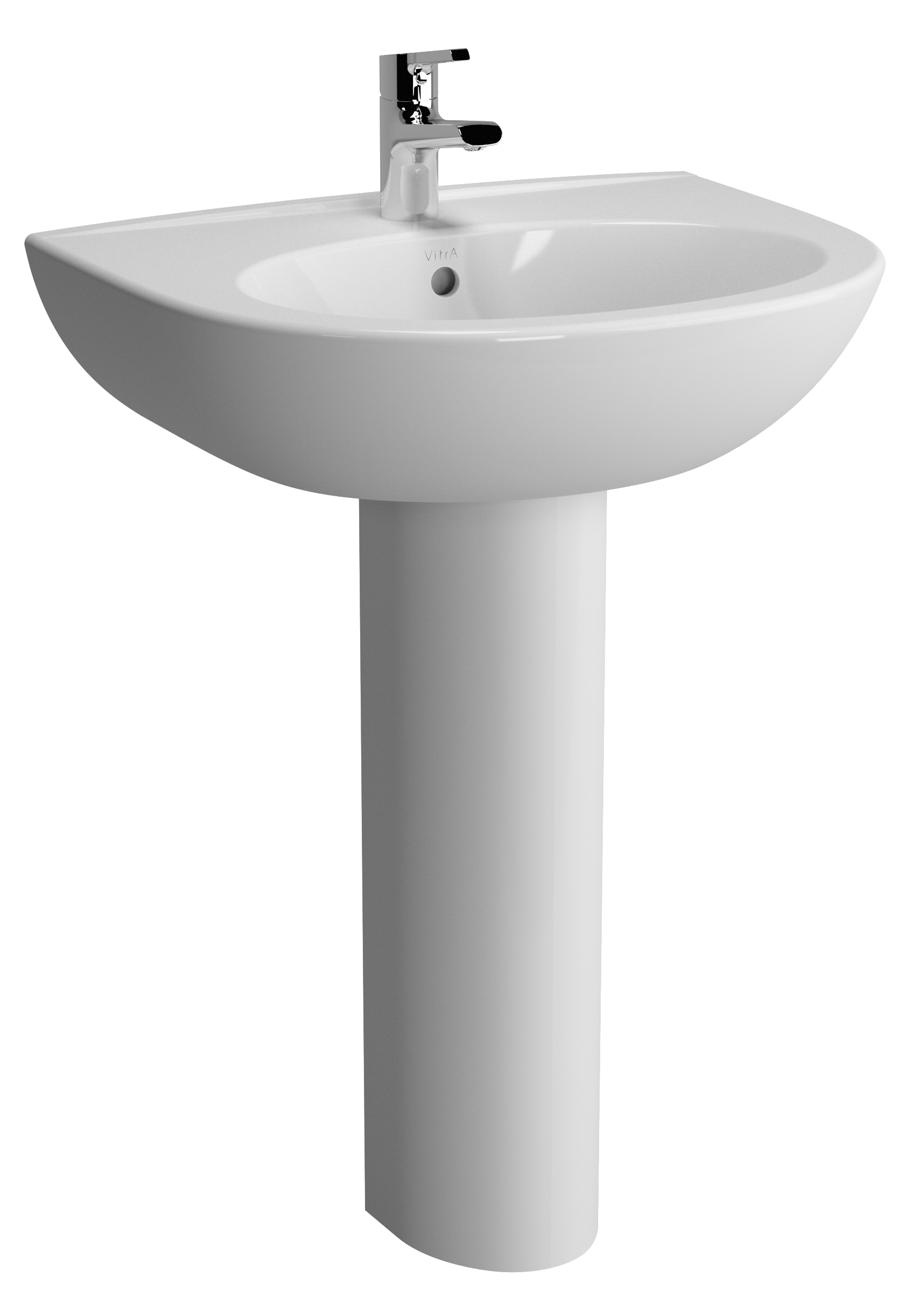 Изображение товара Раковина VitrA Zentrum 5786B003-0001 60 см, белый Изображение товара Раковина VitrA Zentrum 5786B003-0001 60 см, белый