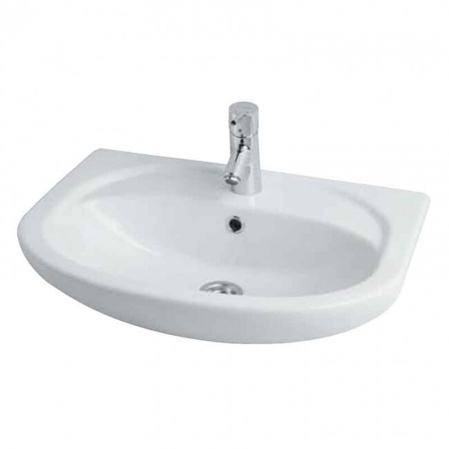 Изображение товара Раковина Santek Акварель 60 см овальная керамическая для ванной комнаты