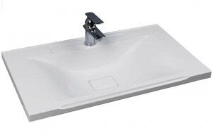 Изображение товара Раковина Aquaton Премьер М 800 1A70493KPR010 (49-R.01.01), квадратный слив, 80 х 45 см