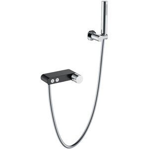 Изображение товара Смеситель Boheme Stick 123-BCR для ванны и душа, с душевым гарнитуром, Black diamond chrome