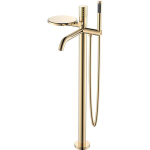 Изображение товара Boheme Stick 129-GG - смеситель для ванны и душа с гарнитуром, золото Изображение товара Boheme Stick 129-GG - смеситель для ванны и душа с гарнитуром, золото