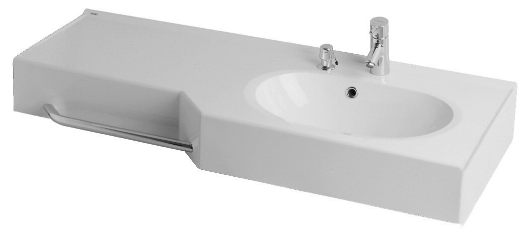 Изображение товара Раковина-столешница Акватон Отель 2/1270 левая/правая, искусственный мрамор