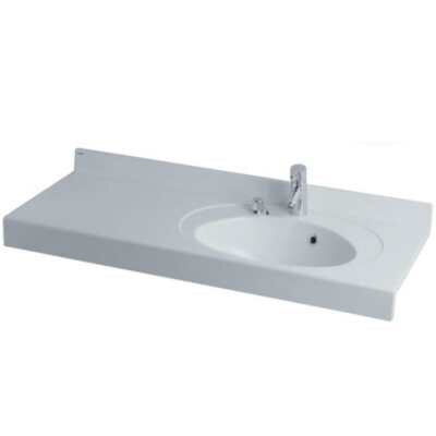 Изображение товара Раковина Aquaton Отель 120 Литой мрамор 1200×470×250 мм