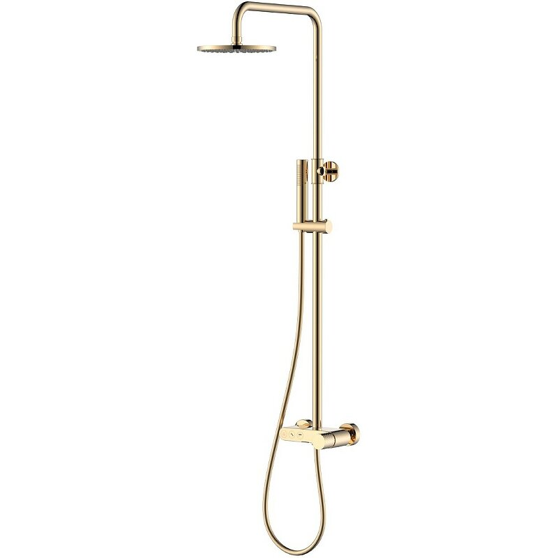 Изображение товара Душевая система Boheme Stick 128-GG, Gold diamond gold, с ручкой Diamond