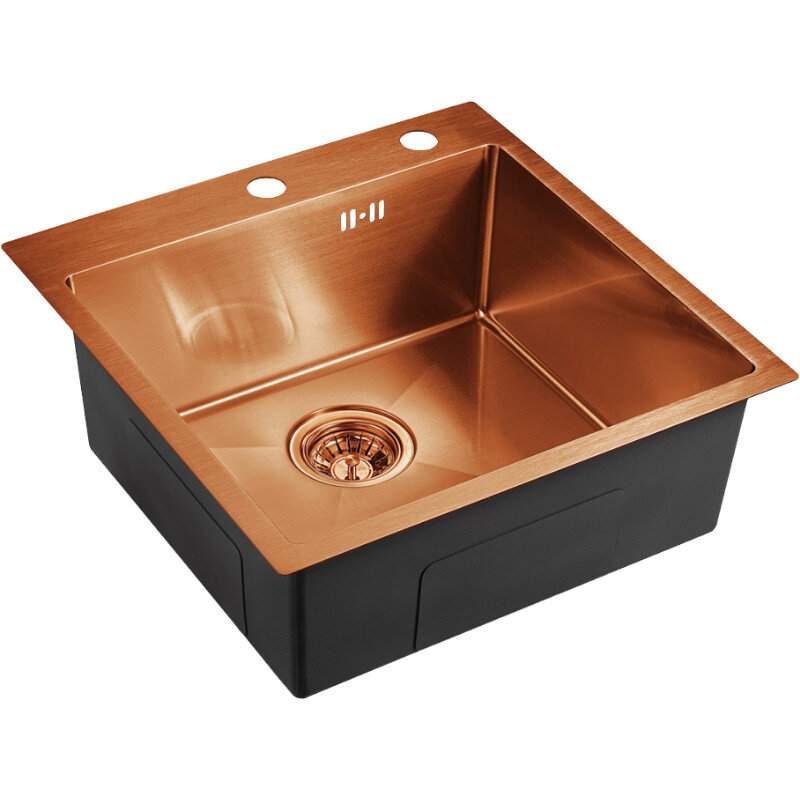 Изображение товара Кухонная мойка Domaci Равенна DMB-117А, 50 см, медь, нержавеющая сталь