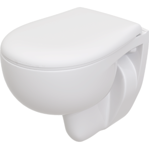 Изображение товара Унитаз подвесной Seramiksan Natura A051041H безободковый, с микролифтом, цвет белый