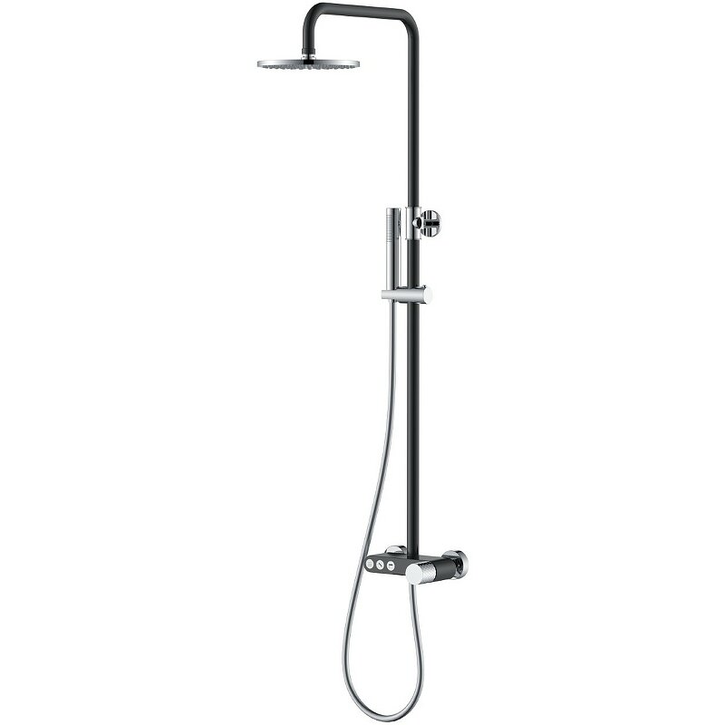 Изображение товара Душевая система Boheme Stick 128-BCRBlack diamond chrome с ручкой Diamond