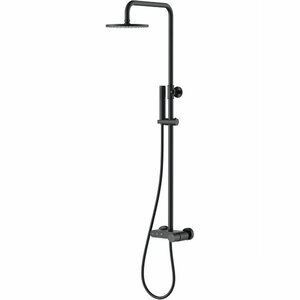 Изображение товара Душевая система Boheme Stick 128-BB, Matt black, с ручкой Diamond