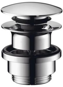 Изображение товара Донный клапан Hansgrohe Push-open латунный хром автоматический для раковины