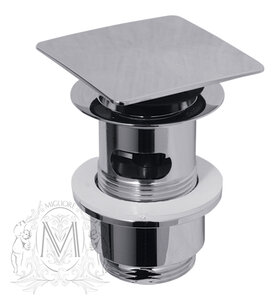 Изображение товара Донный клапан Migliore Ricambi 17955 с переливом и клик-клак хром