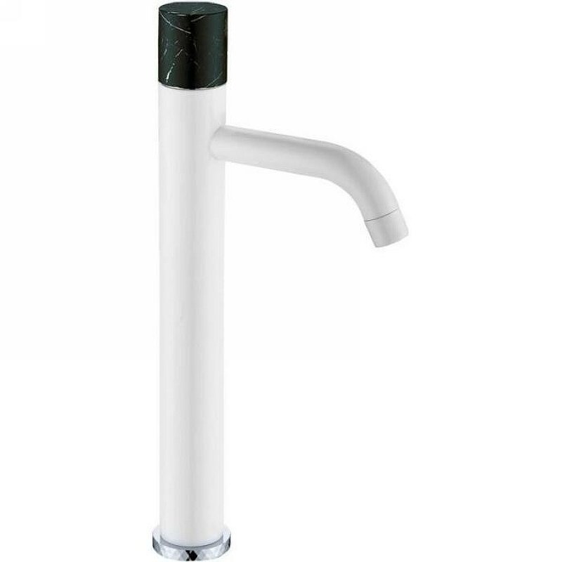 Изображение товара Стильный смеситель для раковины Boheme Stick 122-W-MR-BLACK с фиксированным изливом