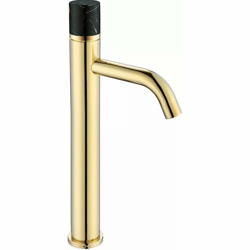 Изображение товара Смеситель Boheme Stick для раковины, Gold Mramor Black, 122-G-MR-BLACK