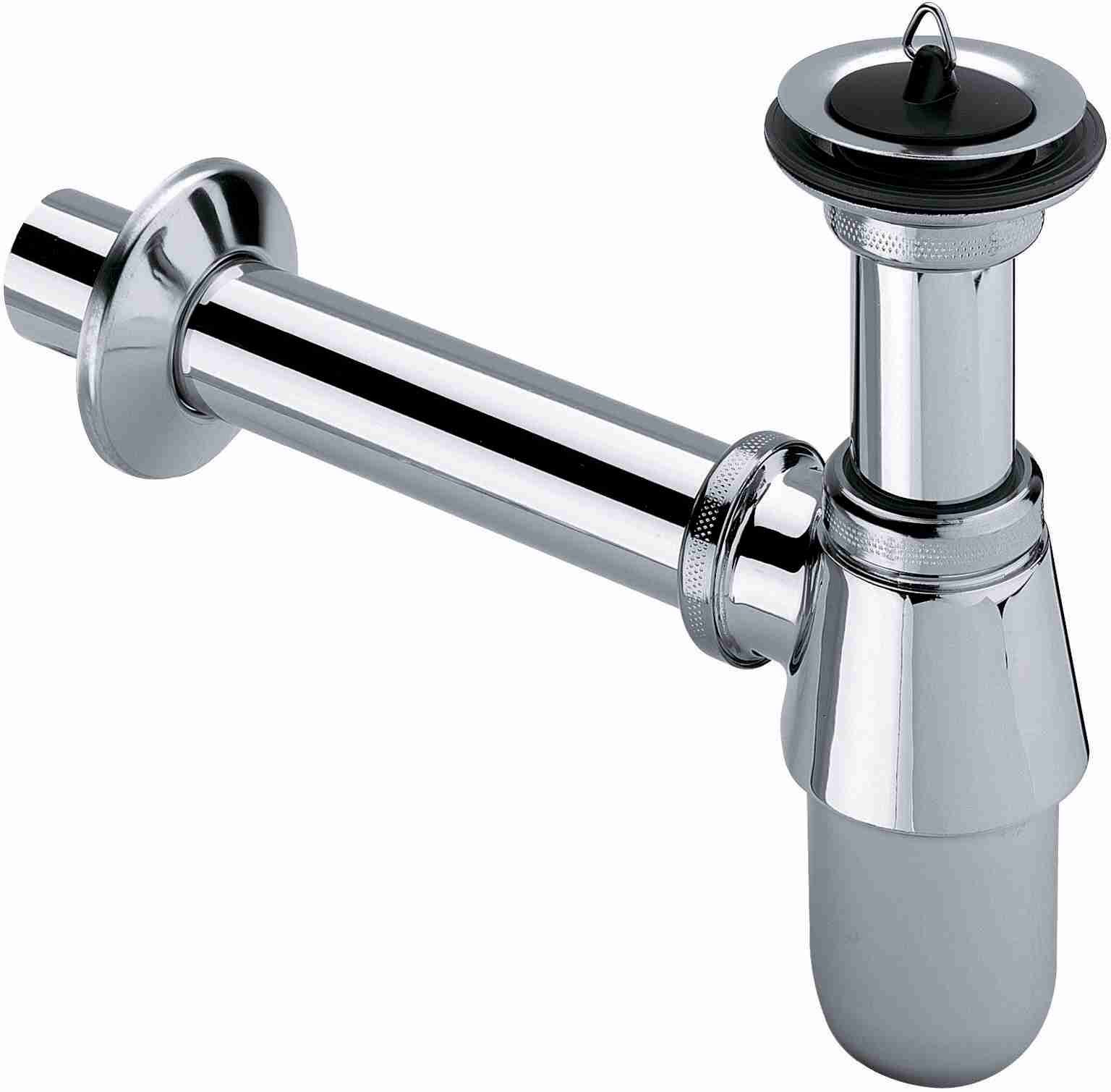 Изображение товара Сифон для раковины Viega Eleganta V2 366681 с выпуском, хром, Ø32
