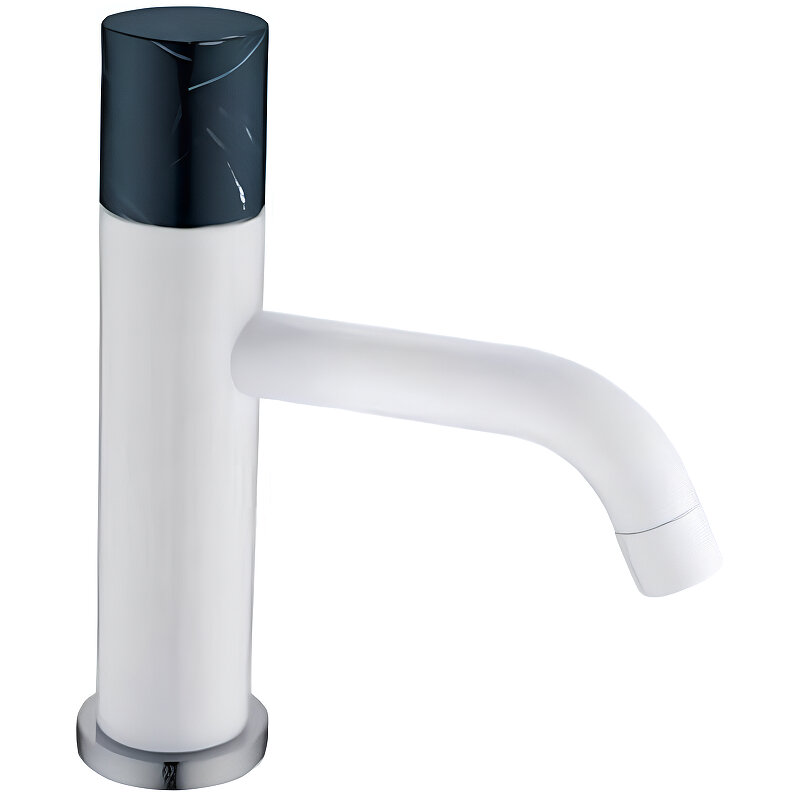 Изображение товара Смеситель Boheme Stick 121-W-MR-BLACK для раковины, White Mramor Black