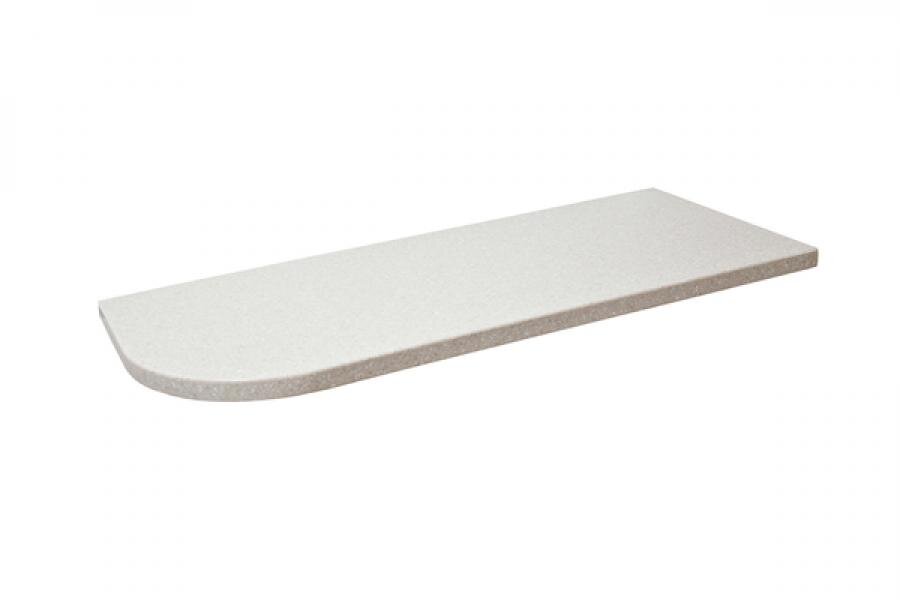 Изображение товара Столешница Montebianco REEX прямоугольная 80х50 см искусственный камень белый сахара