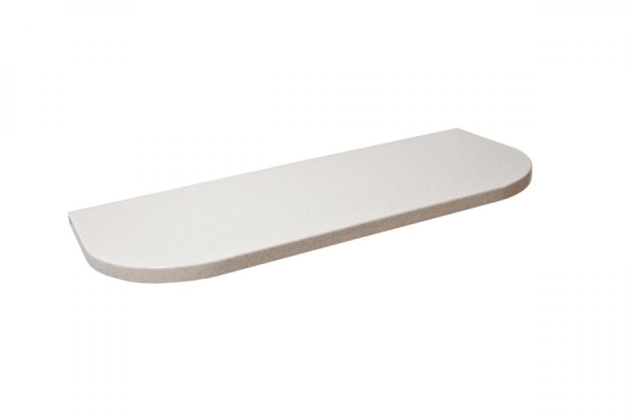 Изображение товара Столешница Montebianco REEX прямоугольная белая/сахара 120x50x4 см искусственный камень