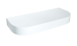 Изображение товара Столешница Montebianco REEX, прямоугольная, закругленная, белый/сахара, 120*50*15 см